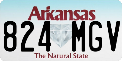 AR license plate 824MGV