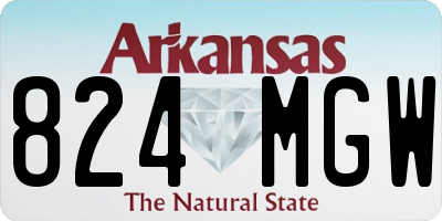 AR license plate 824MGW