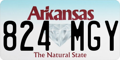 AR license plate 824MGY