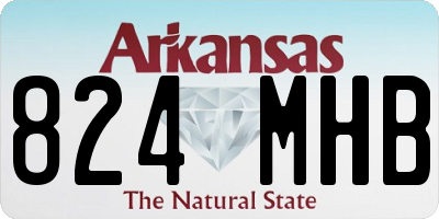 AR license plate 824MHB