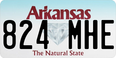 AR license plate 824MHE