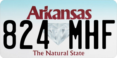 AR license plate 824MHF