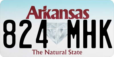 AR license plate 824MHK