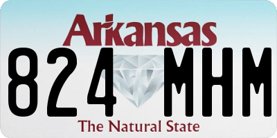 AR license plate 824MHM