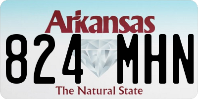 AR license plate 824MHN