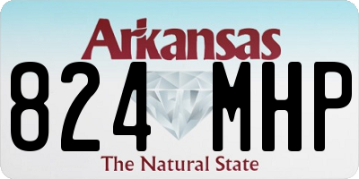 AR license plate 824MHP