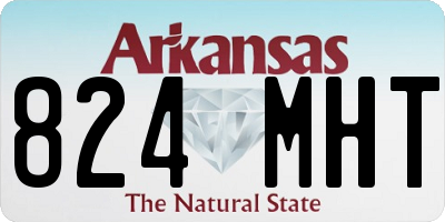 AR license plate 824MHT