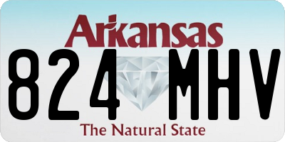 AR license plate 824MHV