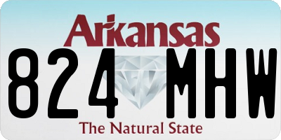 AR license plate 824MHW
