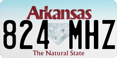 AR license plate 824MHZ