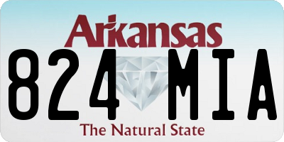 AR license plate 824MIA