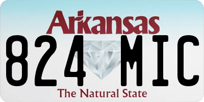 AR license plate 824MIC