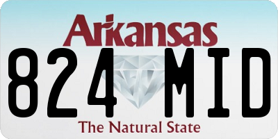 AR license plate 824MID