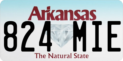 AR license plate 824MIE