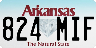 AR license plate 824MIF
