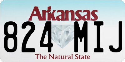 AR license plate 824MIJ