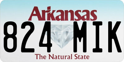 AR license plate 824MIK
