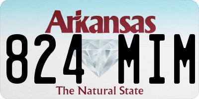 AR license plate 824MIM