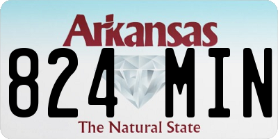 AR license plate 824MIN