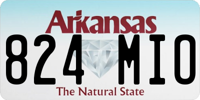 AR license plate 824MIO