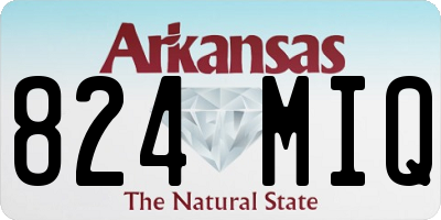 AR license plate 824MIQ