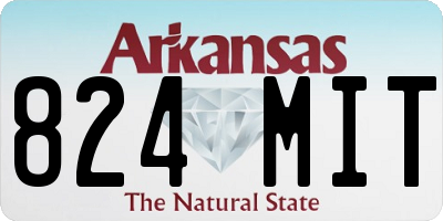 AR license plate 824MIT