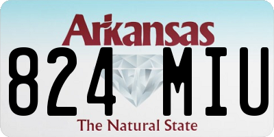 AR license plate 824MIU