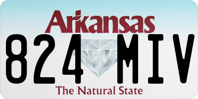 AR license plate 824MIV