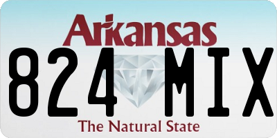 AR license plate 824MIX