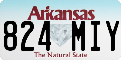 AR license plate 824MIY