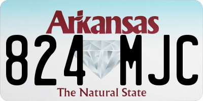AR license plate 824MJC