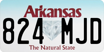 AR license plate 824MJD