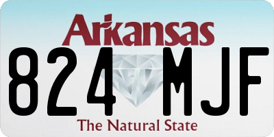 AR license plate 824MJF
