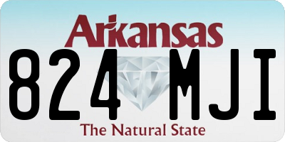AR license plate 824MJI