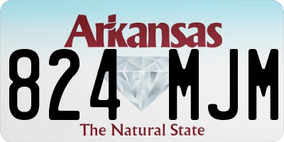 AR license plate 824MJM