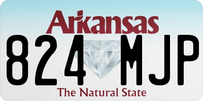 AR license plate 824MJP