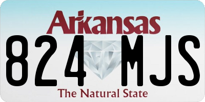 AR license plate 824MJS