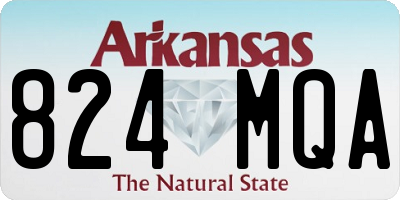 AR license plate 824MQA