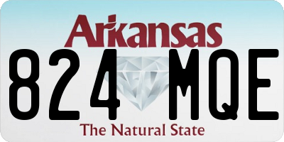 AR license plate 824MQE