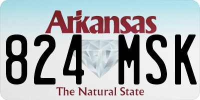 AR license plate 824MSK