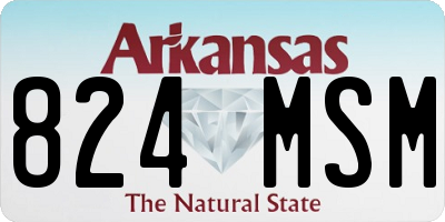 AR license plate 824MSM