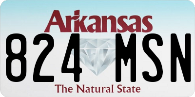 AR license plate 824MSN