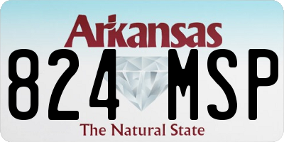 AR license plate 824MSP