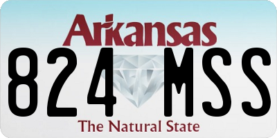 AR license plate 824MSS