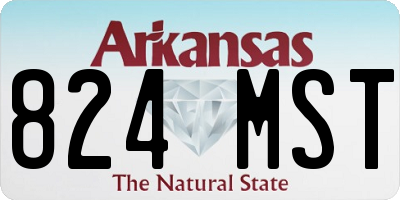 AR license plate 824MST