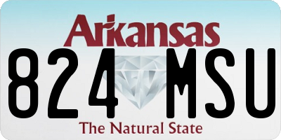 AR license plate 824MSU