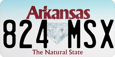AR license plate 824MSX