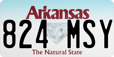 AR license plate 824MSY