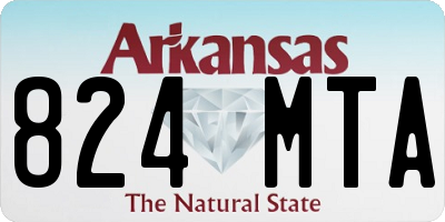 AR license plate 824MTA