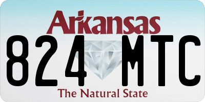 AR license plate 824MTC